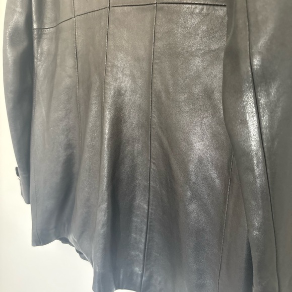 BEBE vintage leather jacket coat XS - Picture 7 of 8